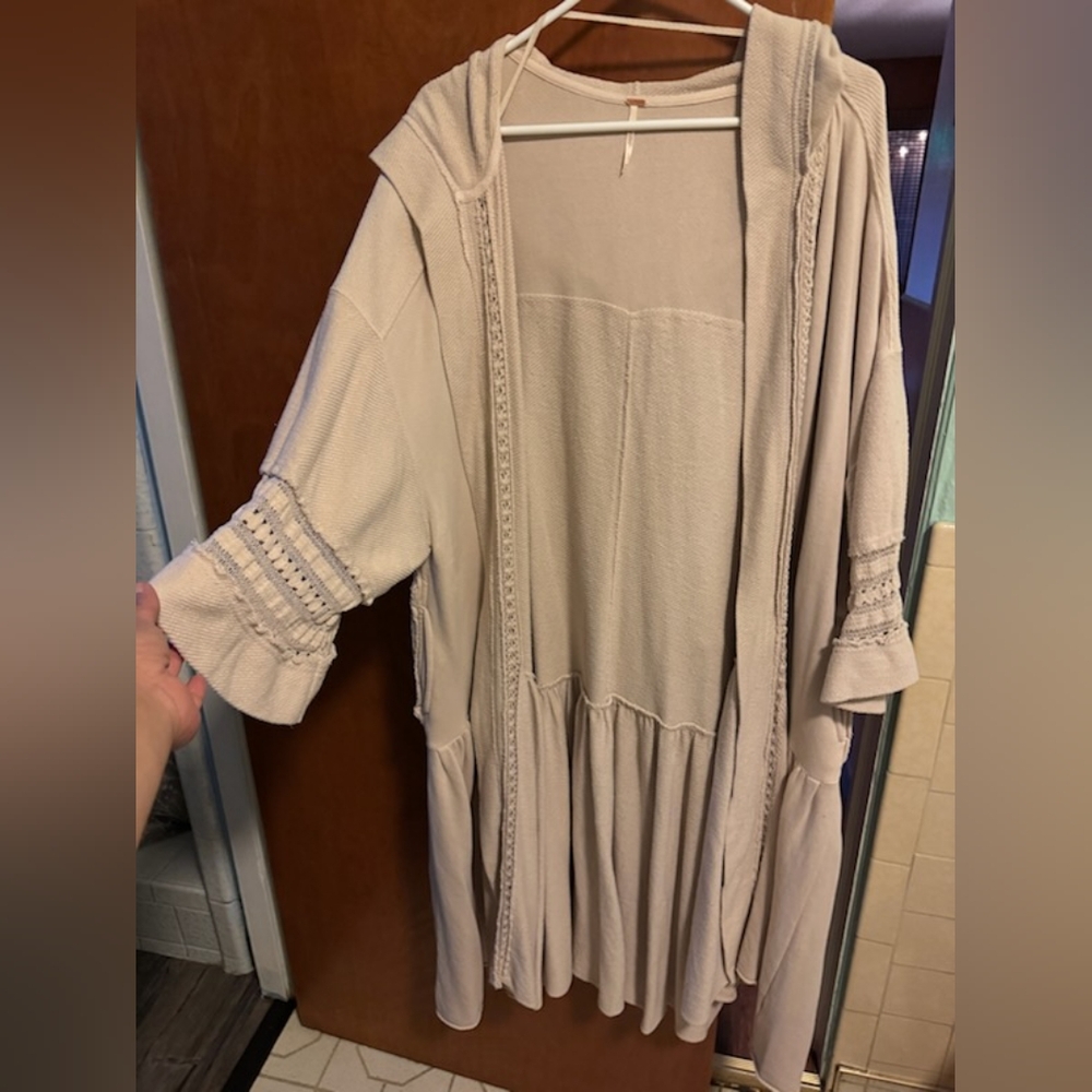 Free People Cream Knit Sweater